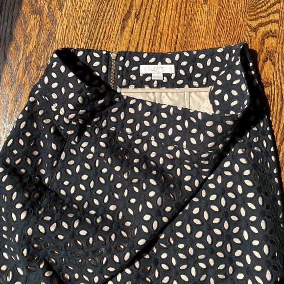 LOFT Black Eyelet Skirt - Picture 3 of 6